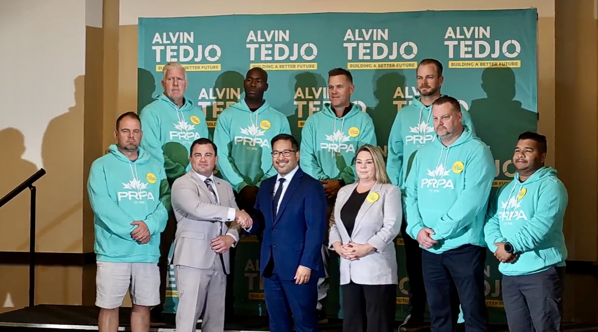 皮尔区警察协会宣布支持Alvin Tedjo竞选密西沙加市长!