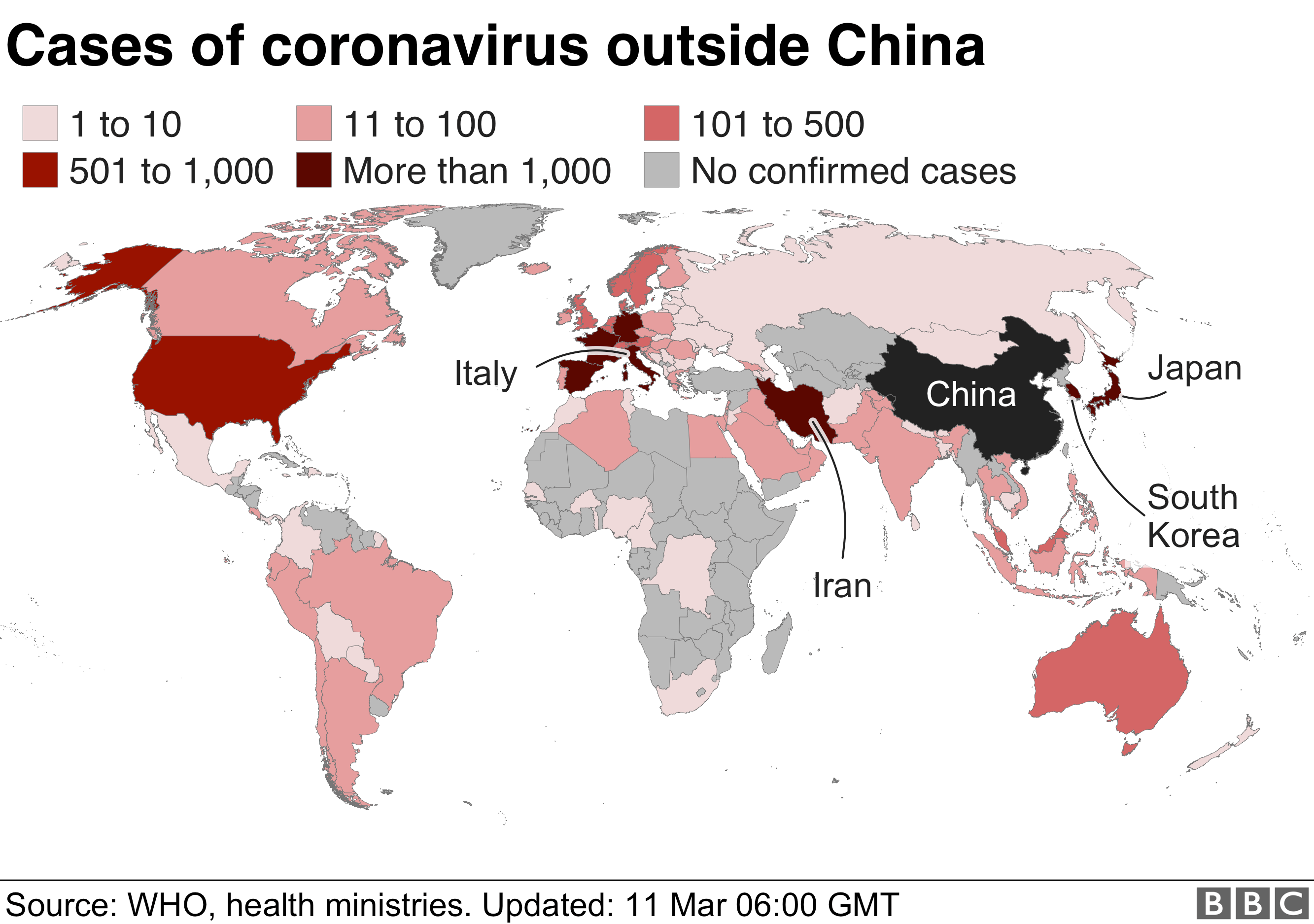 Image result for coronavirus world outbreak map