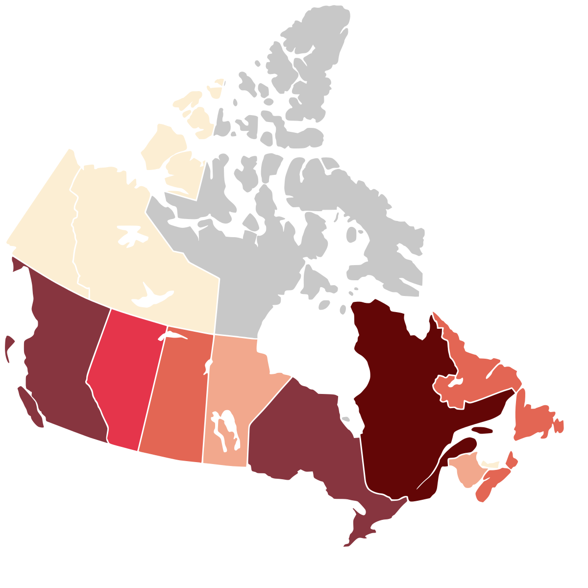 Image result for coronavirus in canada map