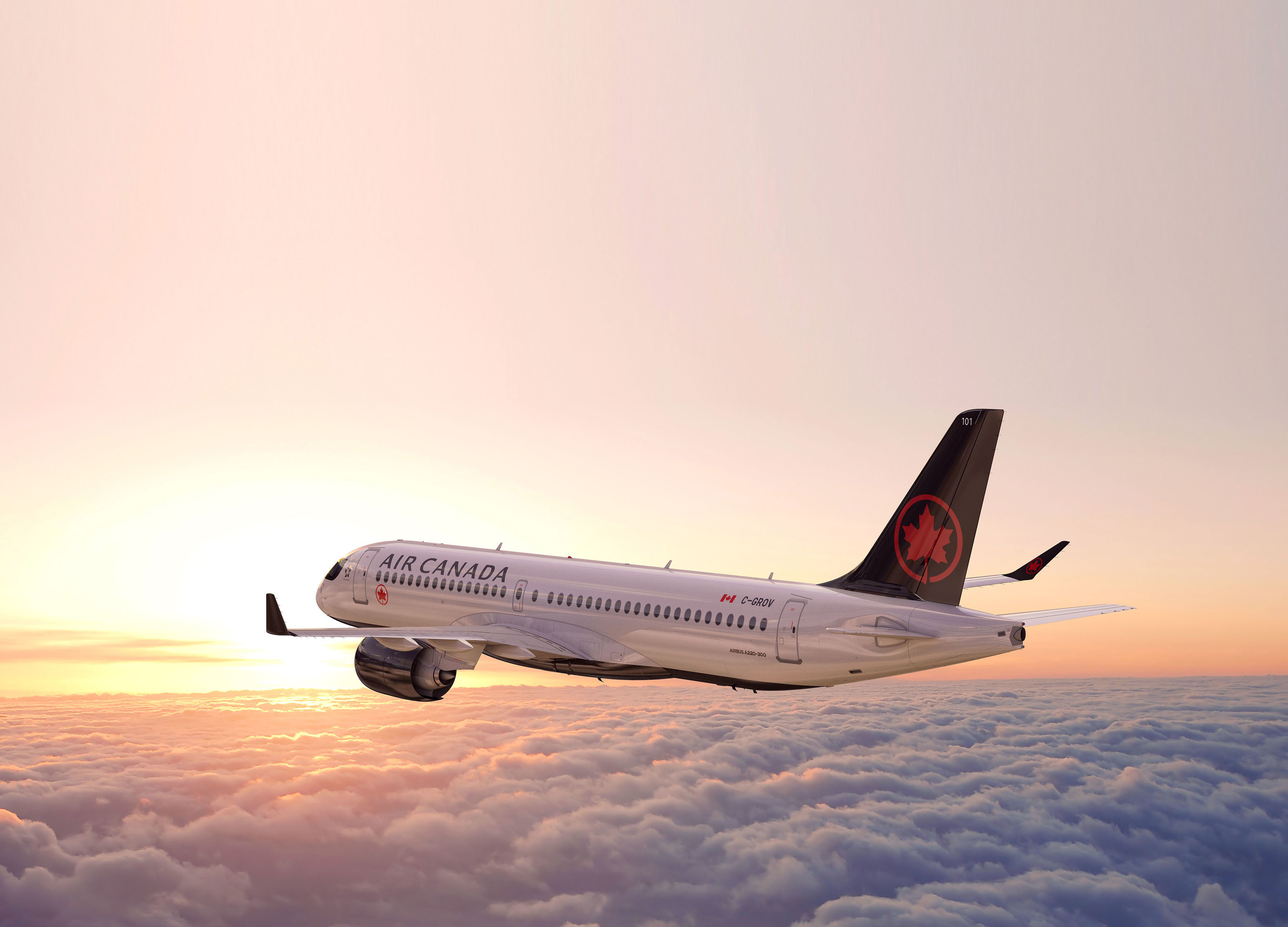 Air Canada announces first new A220 flights C Western Aviation News