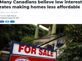 低利率正推高加拿大房价!大多伦多60个区中有54个区独