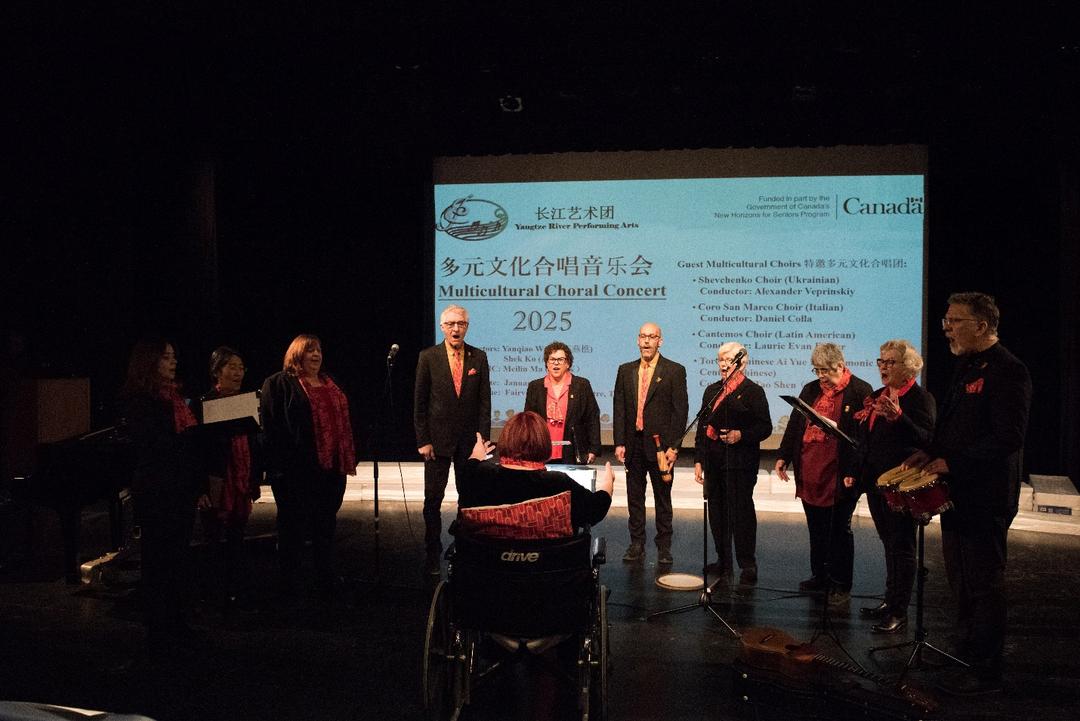 A group of people performing on stage

AI-generated content may be incorrect.