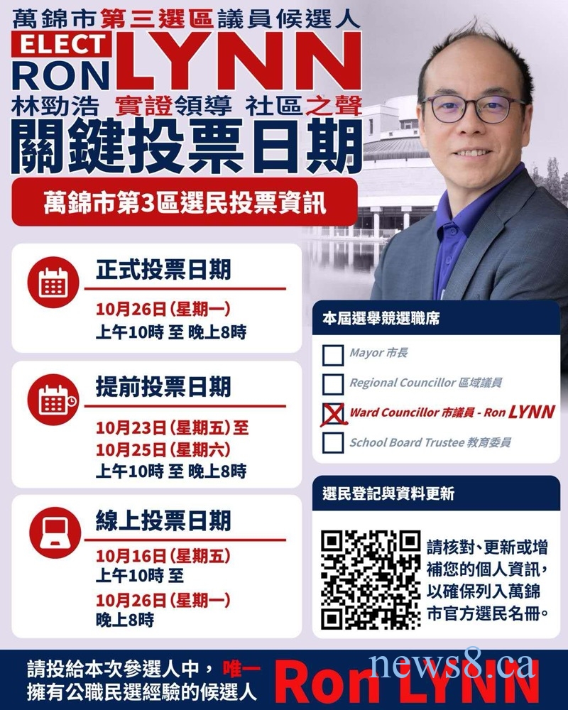 万锦市第3选区市议员候选人林劲浩:万锦市第3选区市议员候选人】